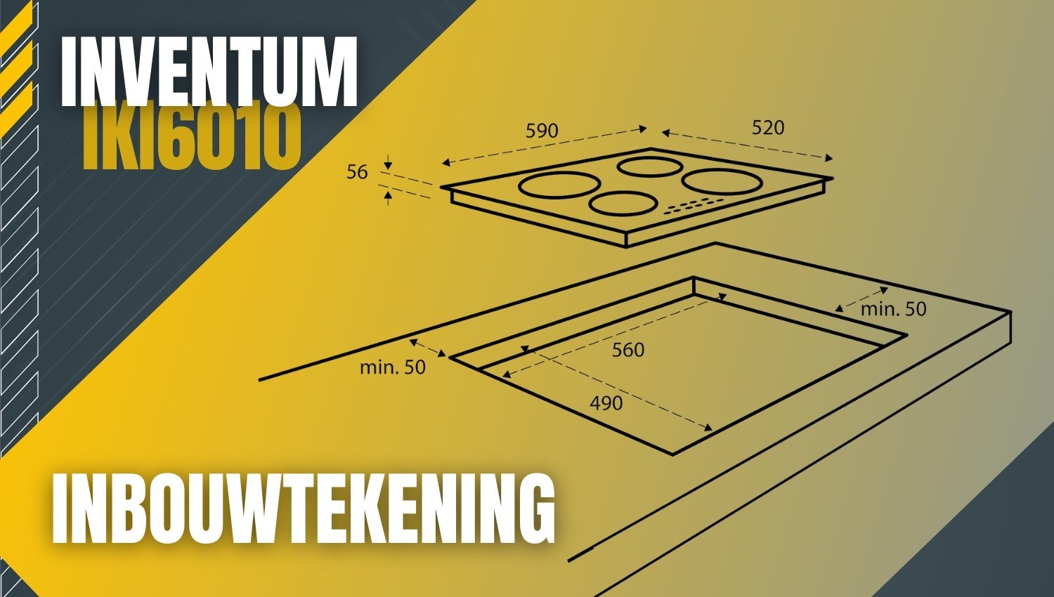 Inventum IKI6010 inbouwtekening